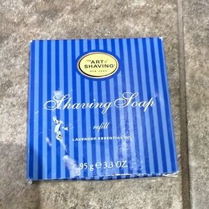 New Vintage ART OF SHAVING Lavender Essential Oil Soap Refill 3.3 oz NOS Sealed